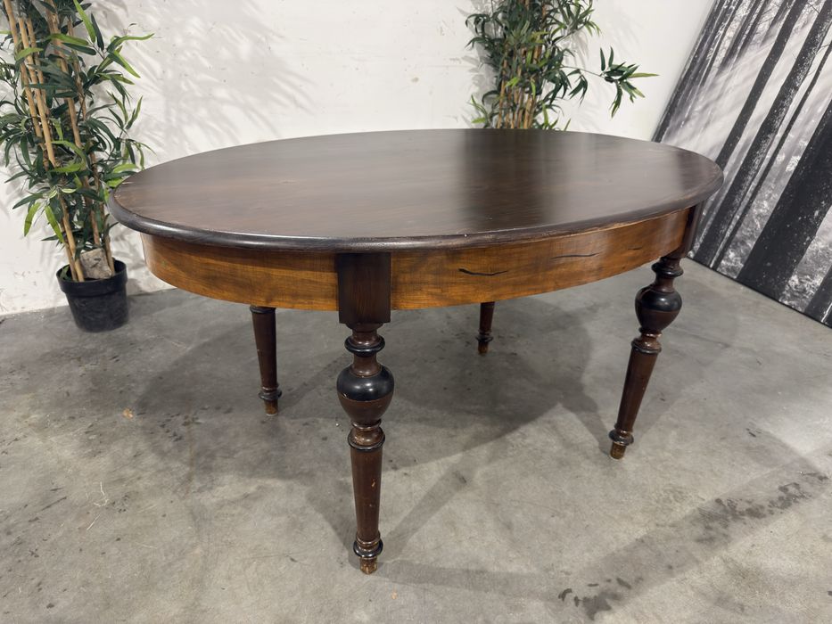 Piękny owalny mahoniowy stół stolik Bidermaier dowóz wysyłka