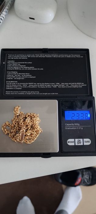 Złoty łańcuszek Garibaldi 23.35g 65cm