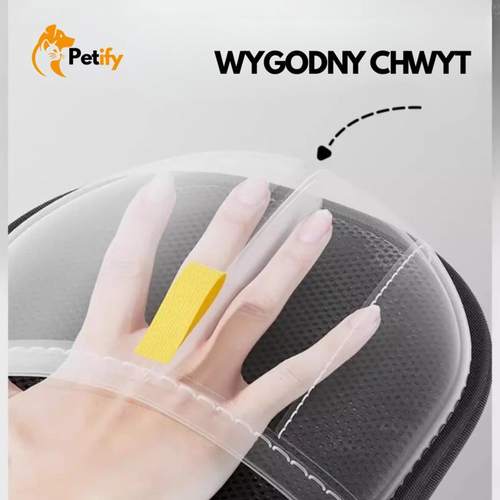 Rękawica DO USUWANIA SIERŚCI psa, kota