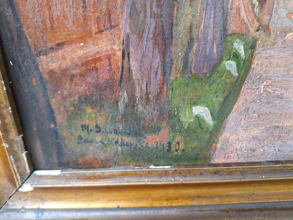 Stary obraz-leśniczówka pod Leżajskiem-1930r