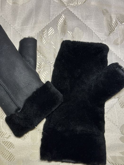 Митенки,полуварежки на меху перчатки