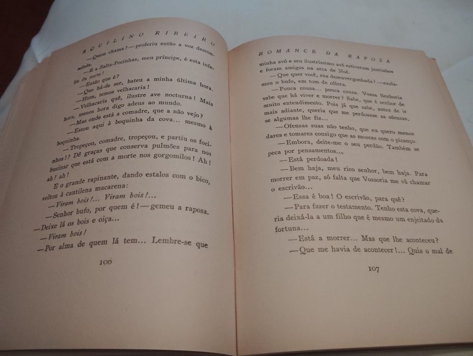 Livro Infantil Romance da Raposa Vintage