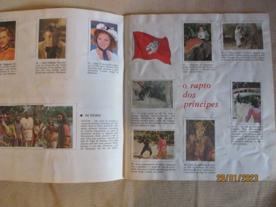 Coleção Sandokan - Caderneta a faltar só 10 cromos