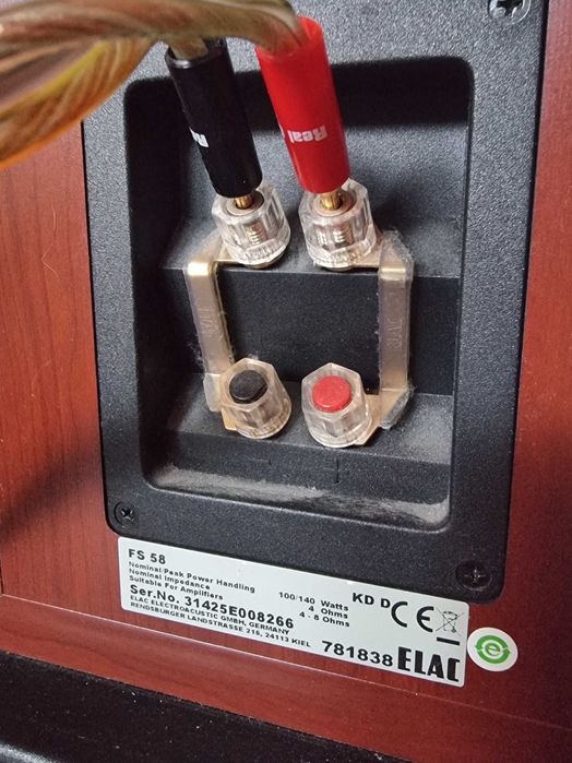 Zestaw stereo Yamaha RX-797 + kolumny ELAC FS 58 + pilot + kable