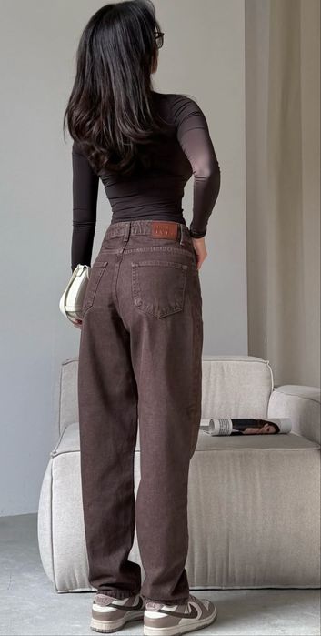 Трендові шоколадні MOM RELAXED