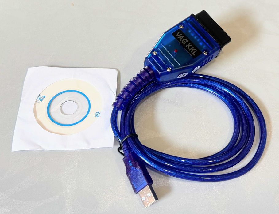 Діагностичний кабель VAG KKL 409.1 CH340T OBD2-USB з диском