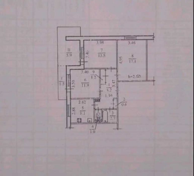 Продам 3к квартиру на ж/м Тополь-3