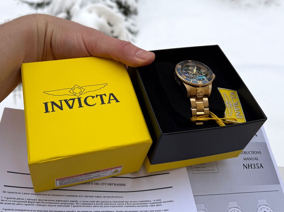Жіночий годинник Invicta 23456 Grand Diver Abalone Automatic 38 mm.