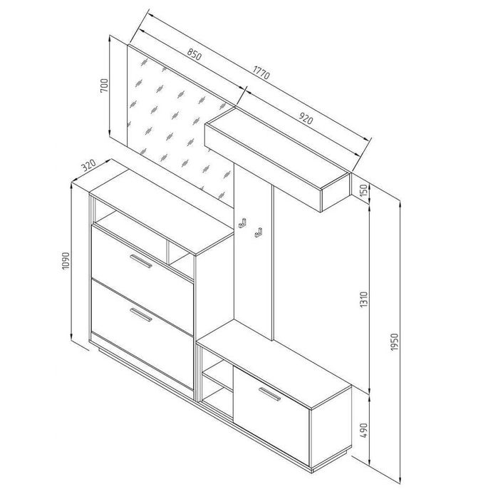 АКЦИЯ! Качественная и современная прихожая "Хайди" (В НАЛИЧИИ)