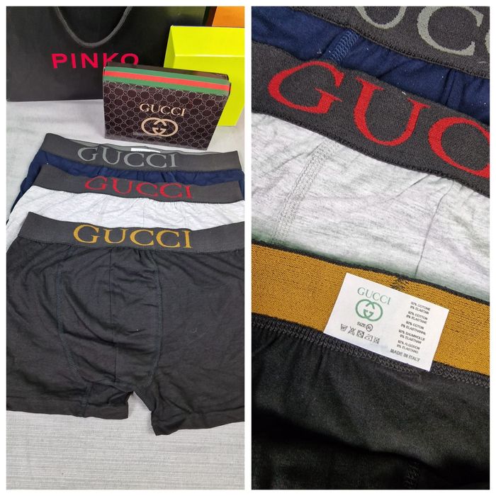 3pak meski majtki bokserki boss armani gucci