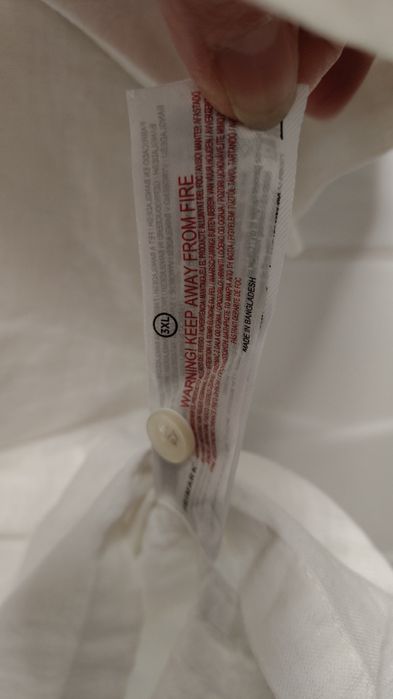 Koszula Primark r. 3XL biała LEN Nowa