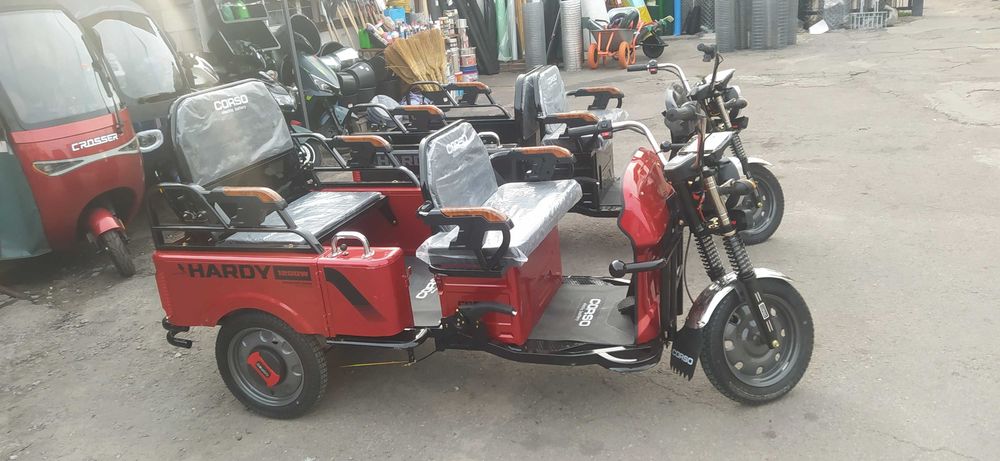 Трицикл вантажо-пасажирський Corso HARDY 1200W, 60V/38Ah