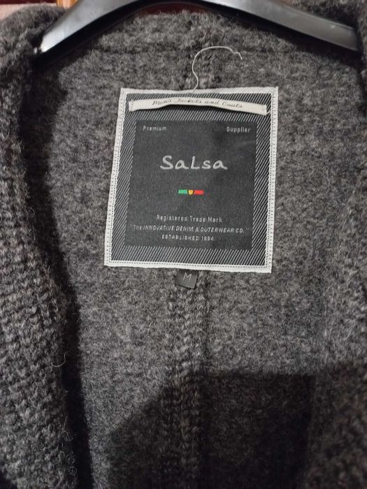 Casaco de Lã da Salsa cinzento