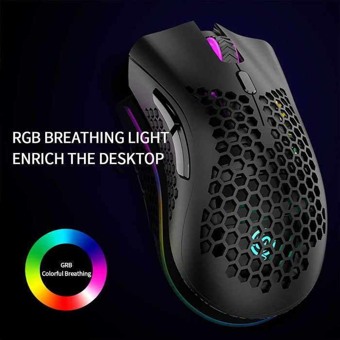Беспроводная Игровая RGB Мышь K-Snake BM600 DPI 1200-3200 с подсветкой