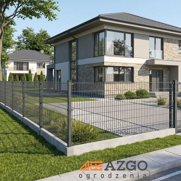 Ogrodzenie Panelowe 3D i 2D | Solidne i Trwałe | Ocynk + Malowanie Proszkowe