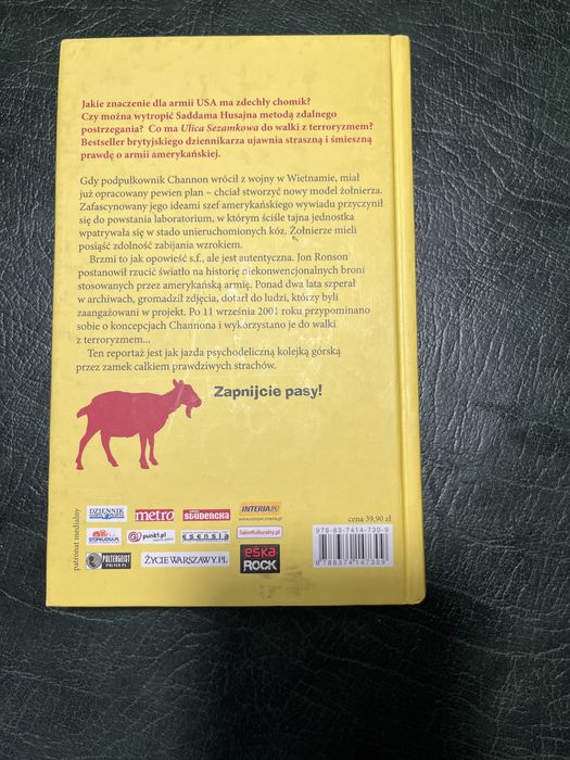 Człowiek, który gapił się na kozy - Jon Ronson (Wyd. W.A.B.)