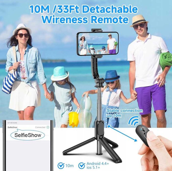 Selfie-stick SelfieShow Q01 czarny