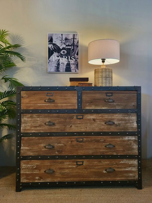 comoda, consola, aparador, industrial, area, rustico