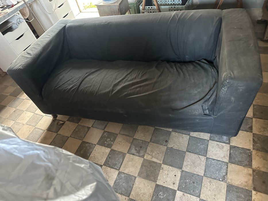 Sofá 3 lugares preto