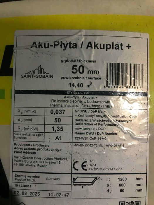 wełna mineralna Isover 5cm