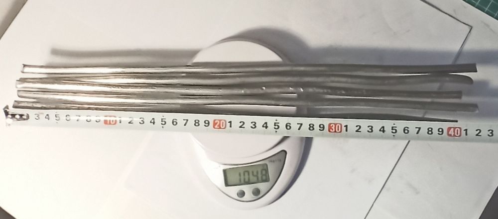 Припой  ПОС-40  в прутках.