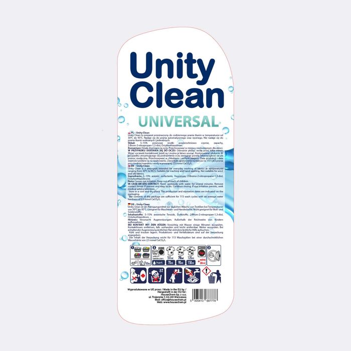 Żel do prania UNITY Clean Universal 5,8L - od Producenta HouseChem