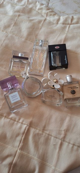 7 frascos perfume vazios