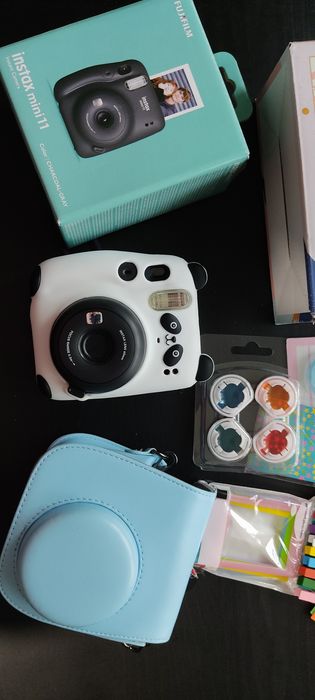 Instax mini 11 aparat natychmiastowy mega zestaw wkład akcesoria etui