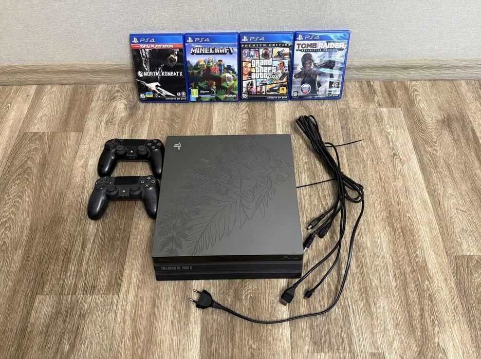 PS4 Pro The Last of Us II Limited Edition 1 TB — 2 pady, 4 gry