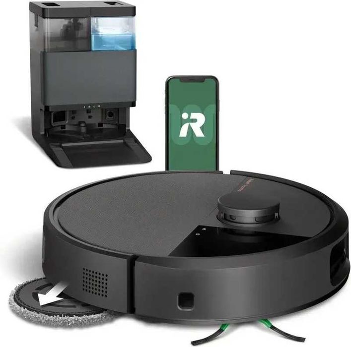 Робот-пилосос iRobot Roomba Combo 505+ AutoWash Dock Black (N185040) | Сухе + вологе прибирання