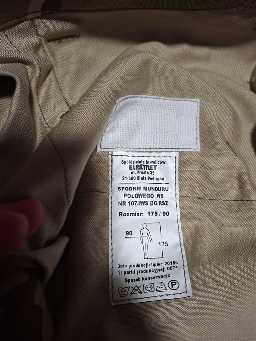 Mundur wojskowy polowy multicam SUEZ 107/IWS DG RSZ
