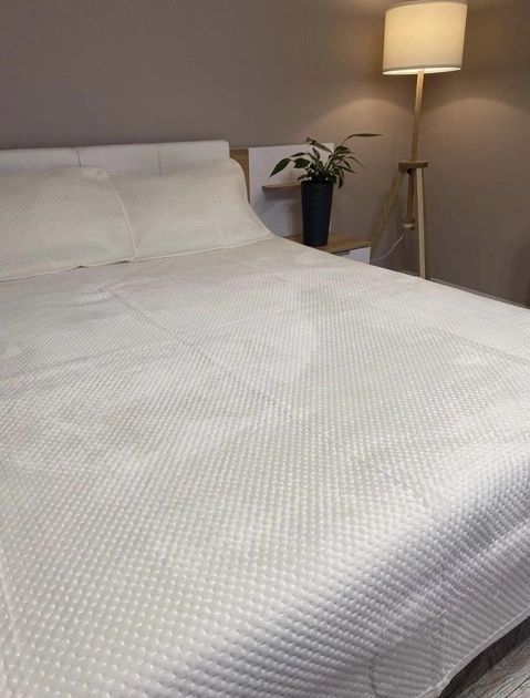 Вишукане якісні двох-лицеві велюрові накидки покривала "Хрестики"