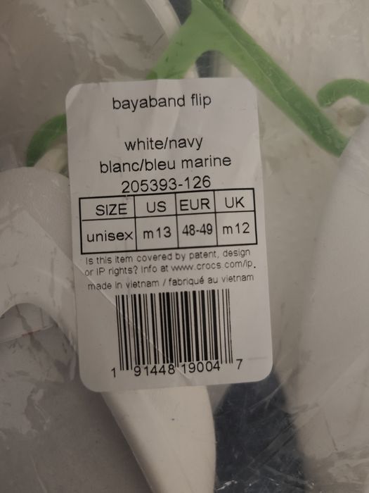 Crocs Bayaband Flip Flop Japonki rozm. 48/49 dł. stopy 29,7 cm Uniisex