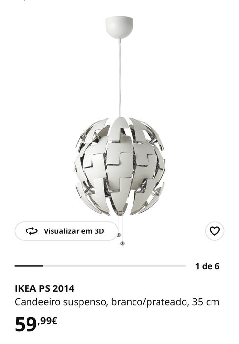 Candeeiro IKEA usado 25