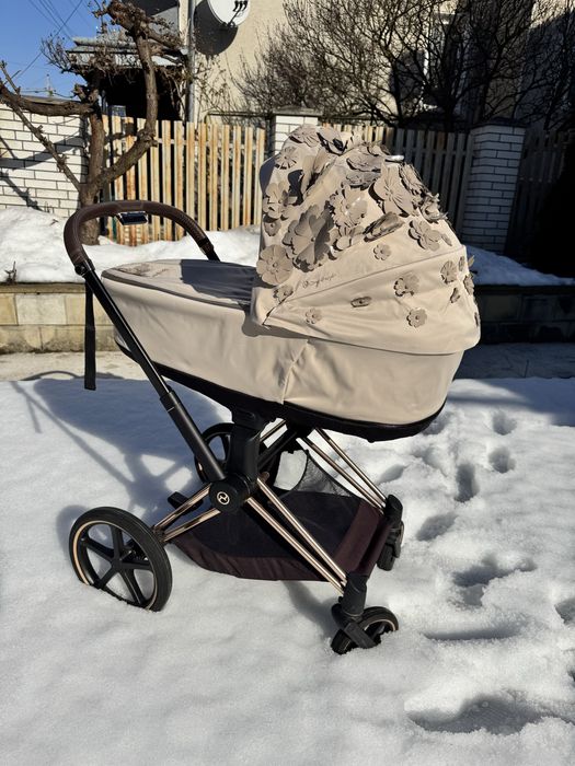 Візочок Cybex Priam Flovers Biege, rosegold