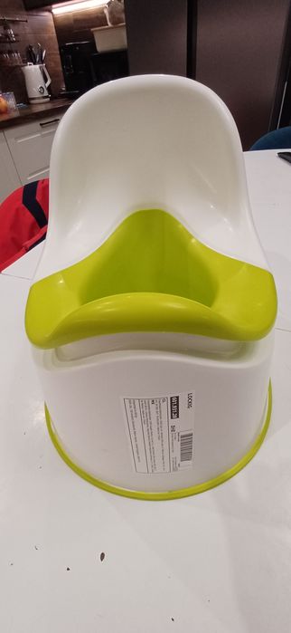 Дитячий горщик IKEA LOCKIG, білий/зелений, 601.931.28