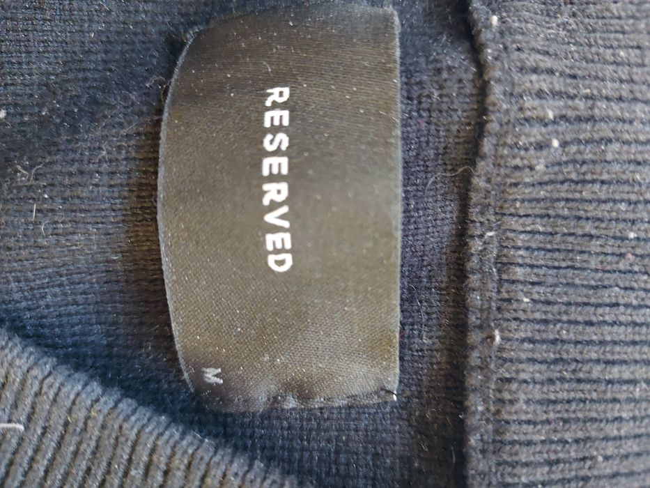 Sweter czarny męski gruby rozmiar M firma RESERVED
