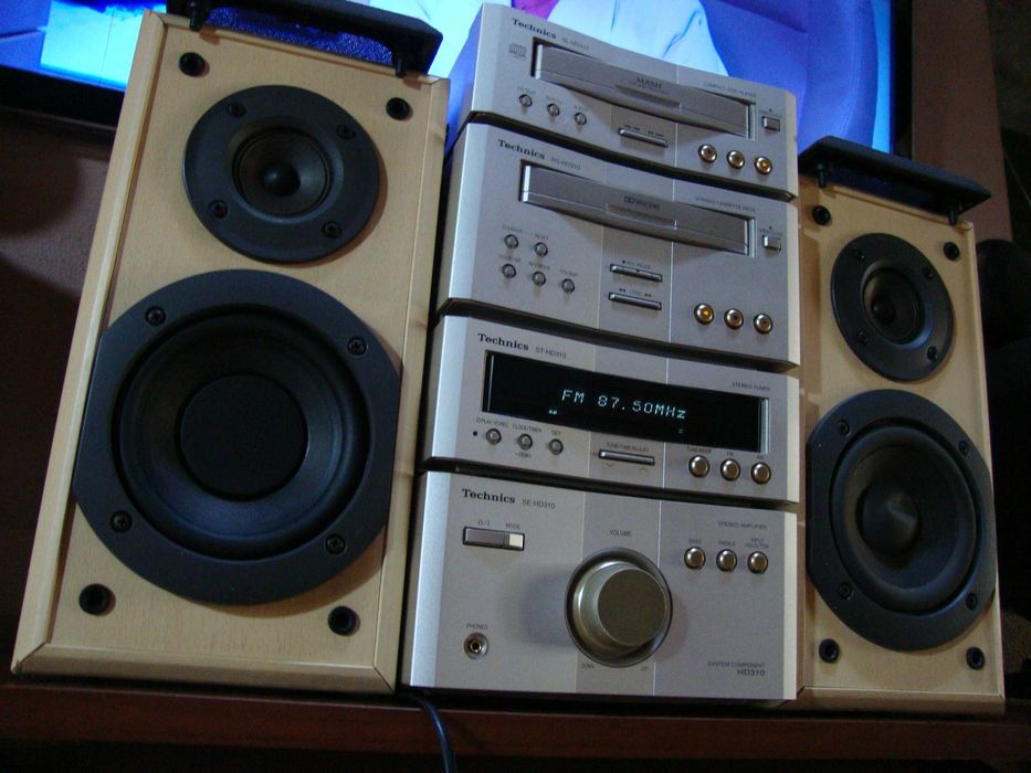Rarytas! Technics mini-wieża_Sprawna i Piękna _ Kolumny+pilot