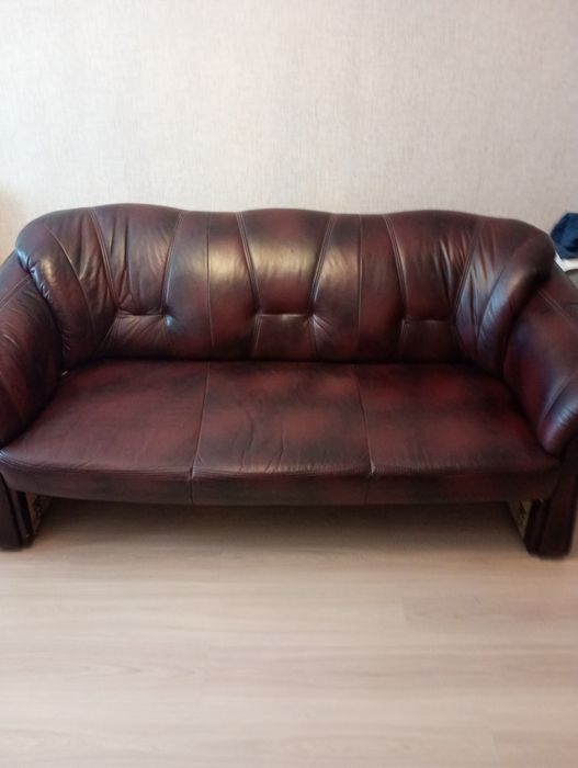 Meble skórzane,Sofa+2fotele