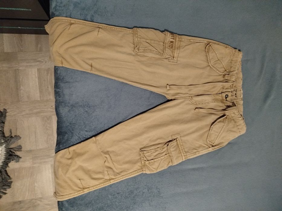 Calças Cargo Beje