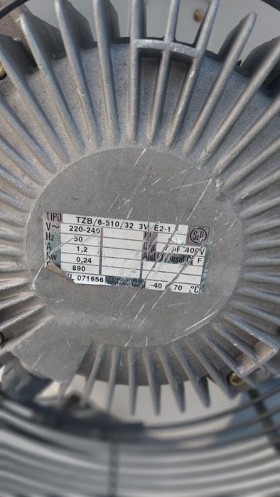 Ventilador extrator 3800 m3h Ar fumos tintas de estufas de pintura