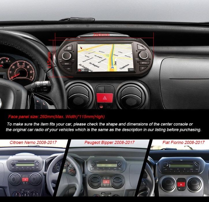 Auto-rádio 2 din Android 14 Peugeot / Honda / Kia / Fiat / Citroen