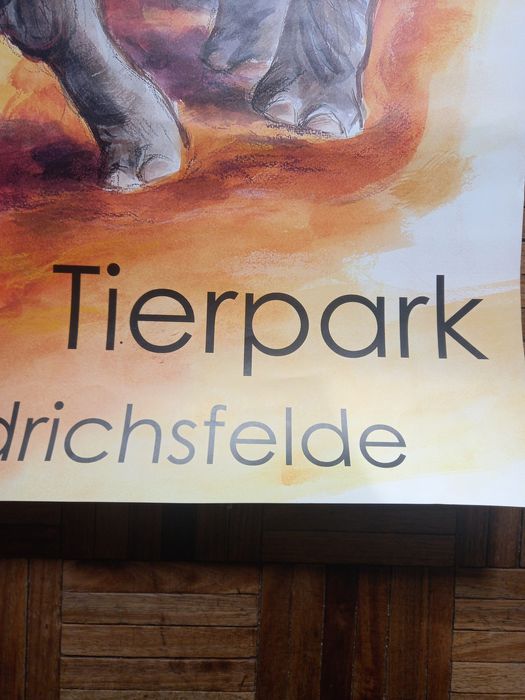 Poster / cartaz do zoológico de Berlim