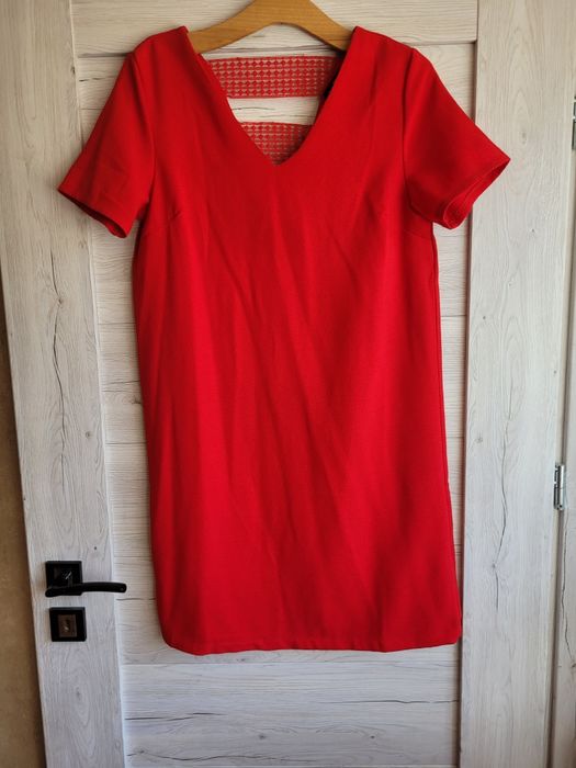 Okazja! Cudna Sukienka Czerwona Moodo S Gipiura