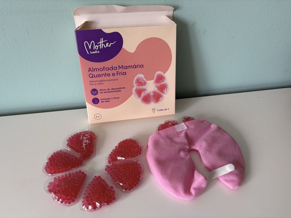 Colector leite Wells + almofada mamária quente e fria