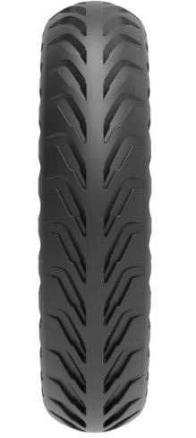 Opona do hulajnogi półpełna 8,5x2 36,5mm czarna, czerwone elementy
