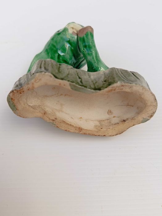 Leão Budista Porcelana da China Chinesa Séc XVIII 8,2 cm