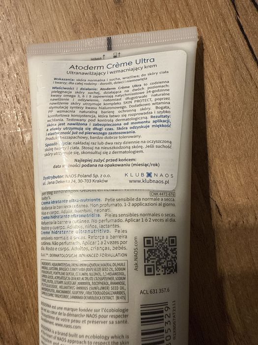 Bioderma Atoderm Creme Ultra krem 200 ml