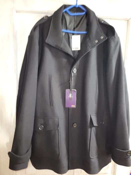 PŁASZCZ XL Next Męski Wełnianany czarny. Nowy piękny!