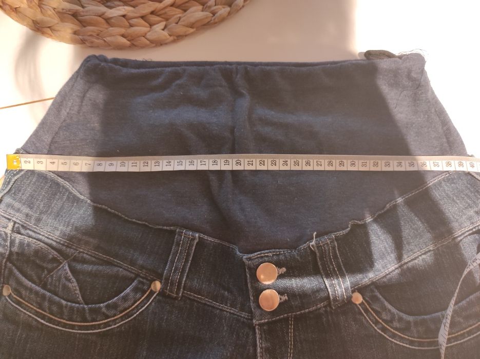 2 pary Spodnie ciążowe H&M Mama roz.36 plus bluzka do karmienia